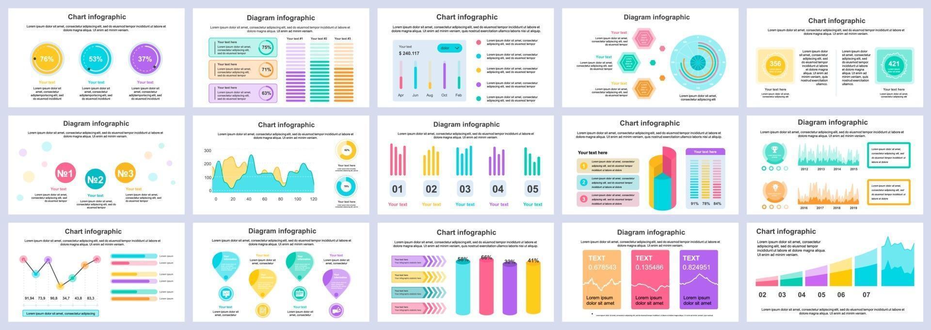 Business und Finanzen Infografiken Präsentation Folien Vorlage Vektor-Design-Vorlage vektor