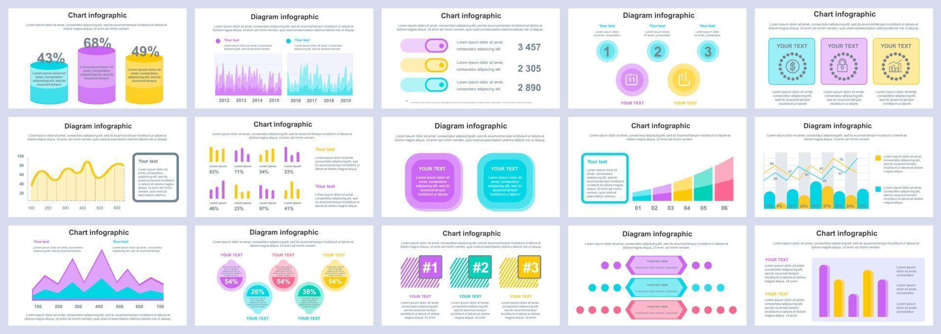 Business und Finanzen Infografiken Präsentation Folien Vorlage Vektor-Design-Vorlage vektor