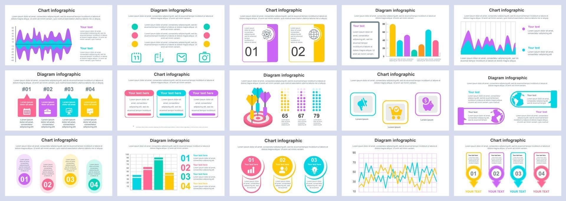 Business und Finanzen Infografiken Präsentation Folien Vorlage Vektor-Design-Vorlage vektor