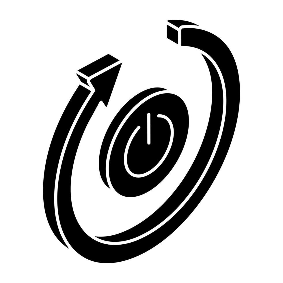 kreativ Design Symbol von aus Taste vektor