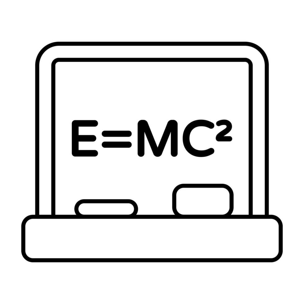 ein Icon-Design der Physikformel vektor