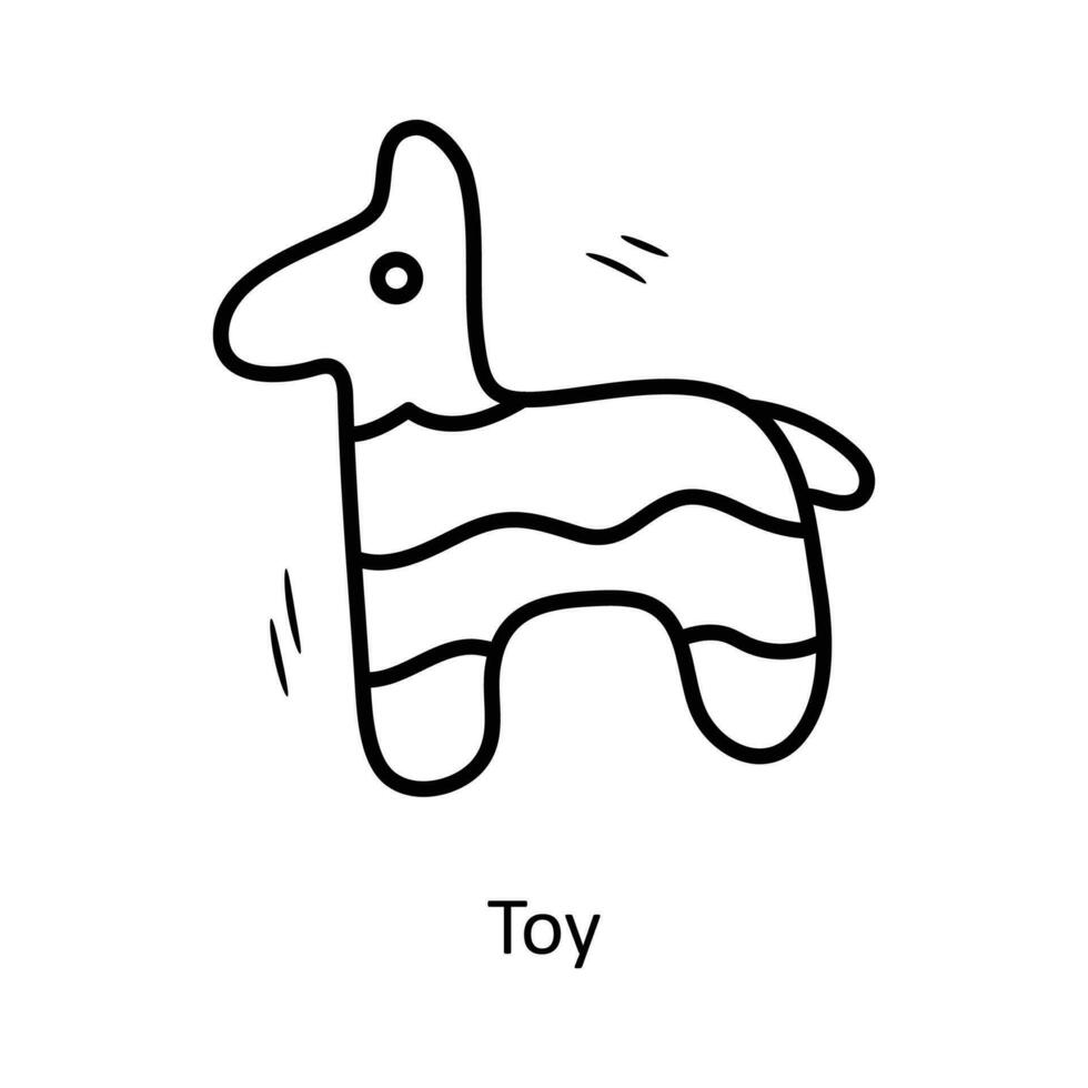 Spielzeug Vektor Gliederung Symbol Design Illustration. Party und feiern Symbol auf Weiß Hintergrund eps 10 Datei