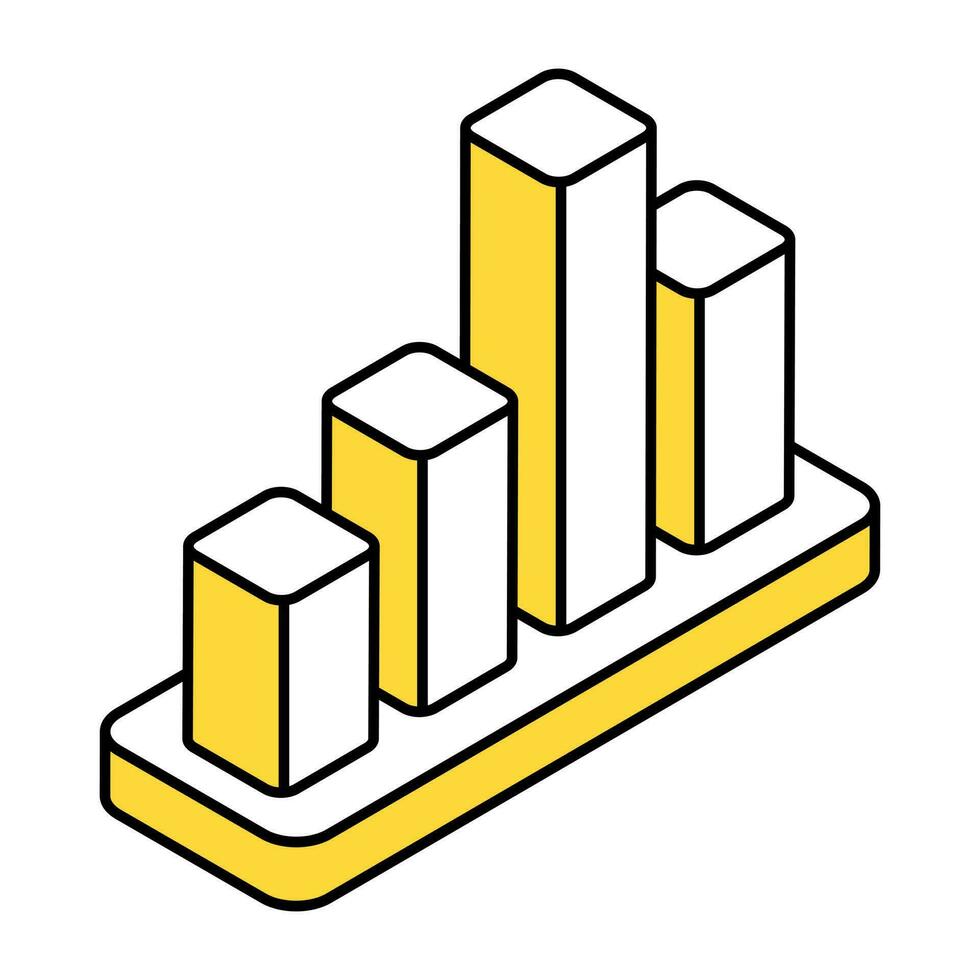 en premie ladda ner ikon av bar Diagram vektor