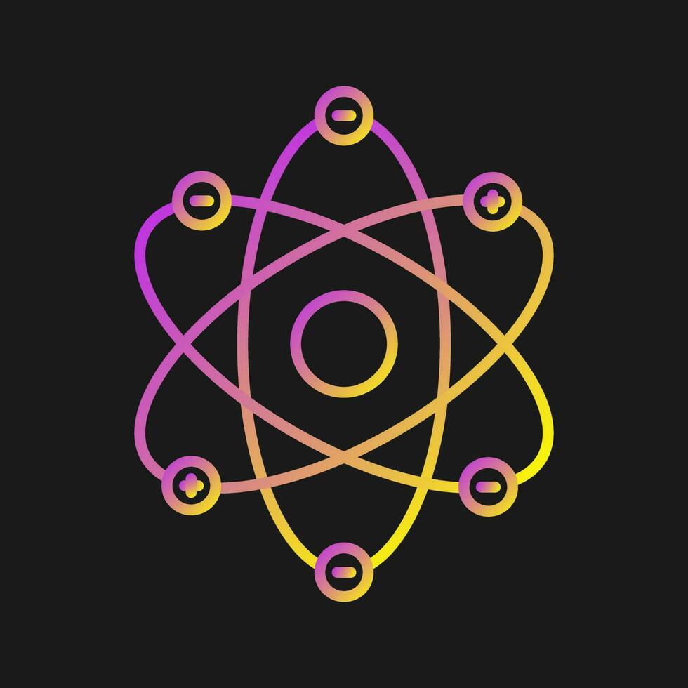 atom strukturera vektor ikon