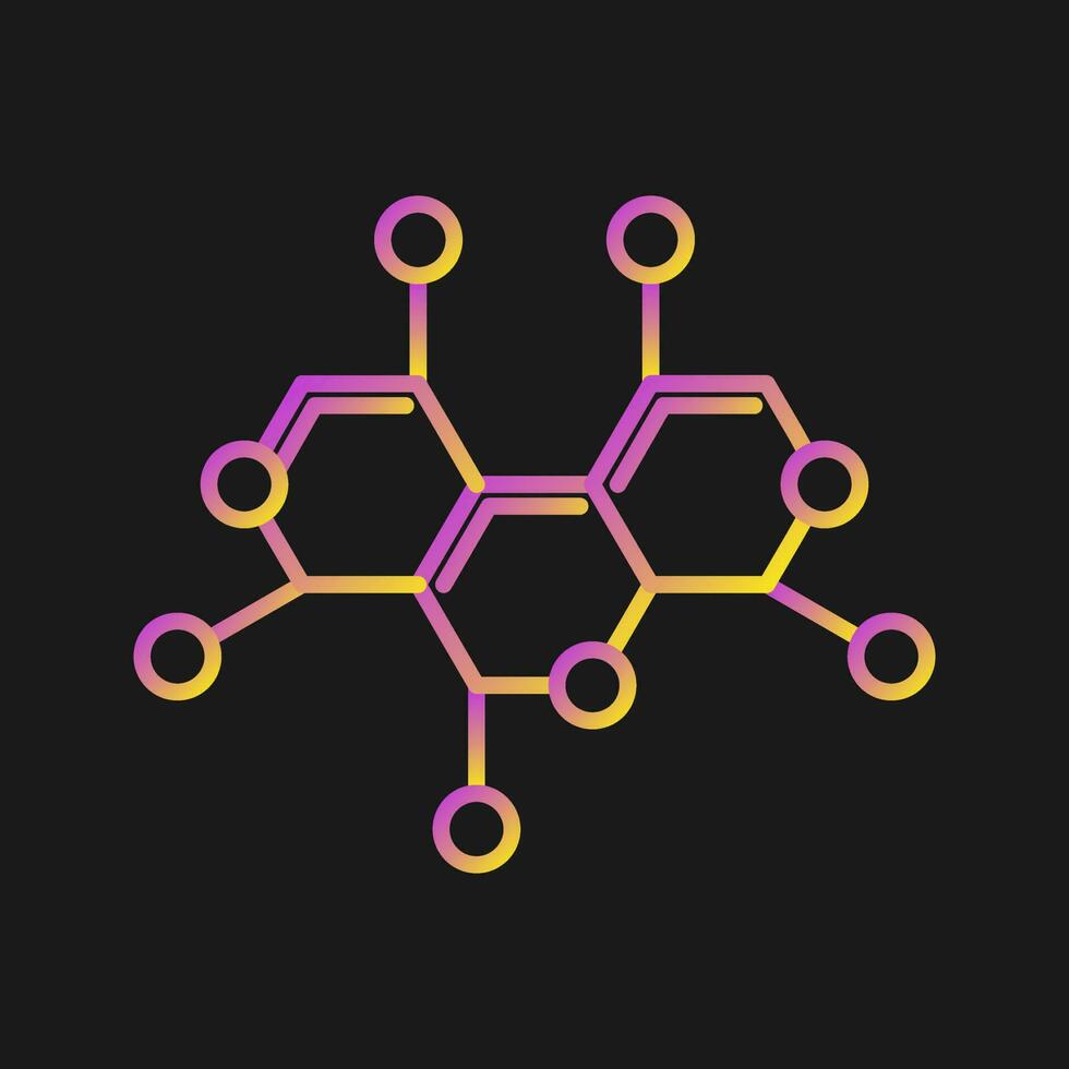 Vektorsymbol für die Molekülstruktur vektor