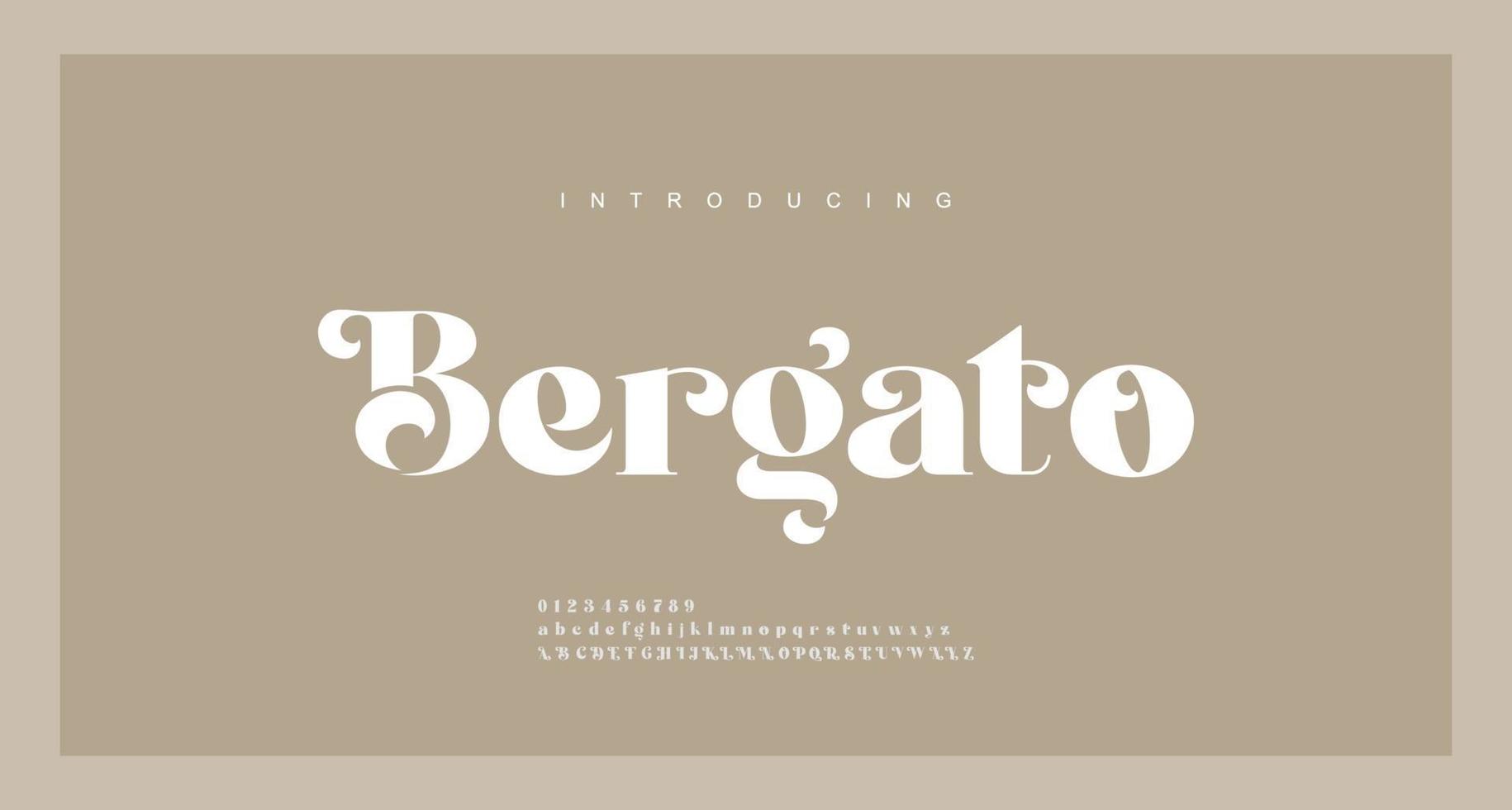 elegant lyx alfabetet bokstäver teckensnitt. klassiska bokstäver minimala moderna modedesigner. typografi modern serif teckensnitt vektor