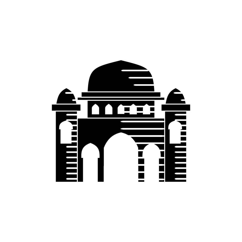 Moschee Illustration Design-Vorlage vektor