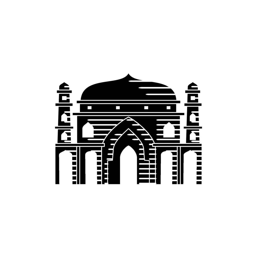 Moschee Illustration Design-Vorlage vektor