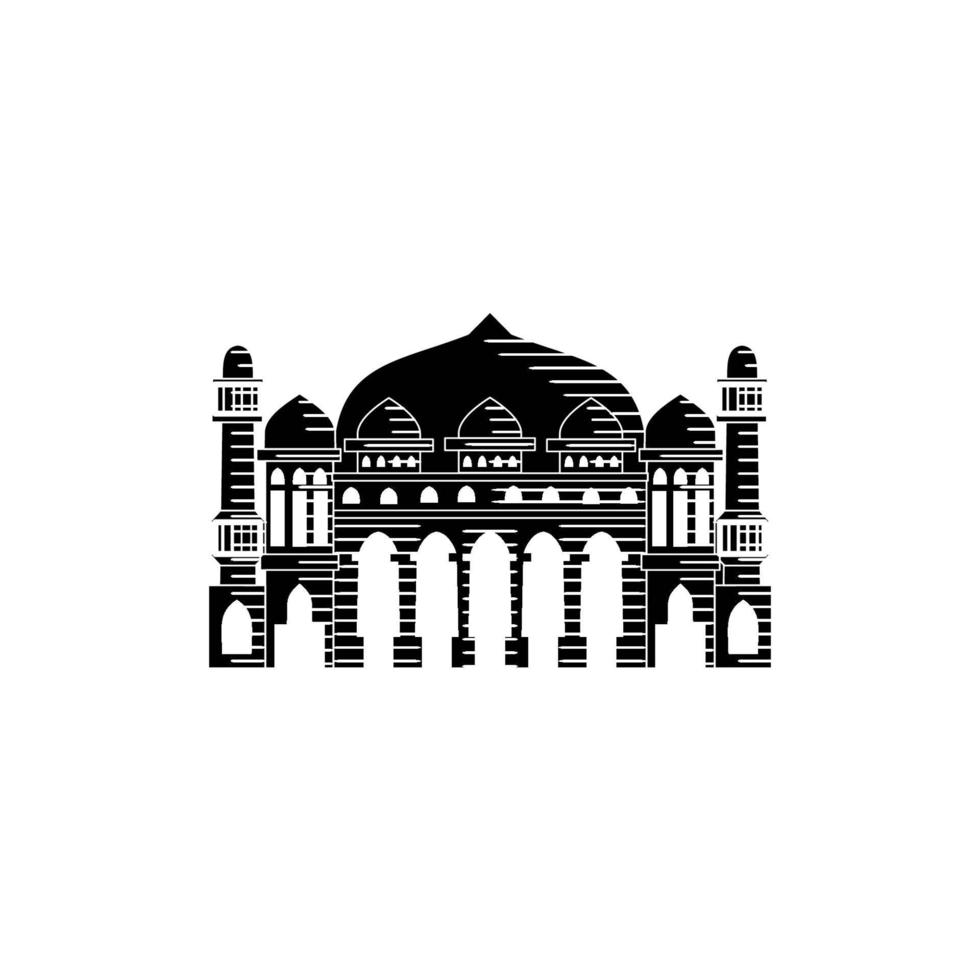 Moschee Illustration Design-Vorlage vektor