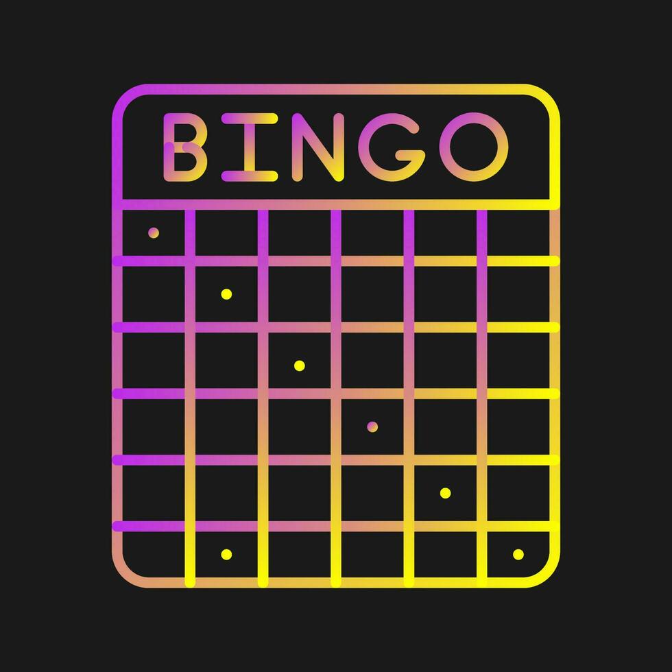 bingo vektor ikon