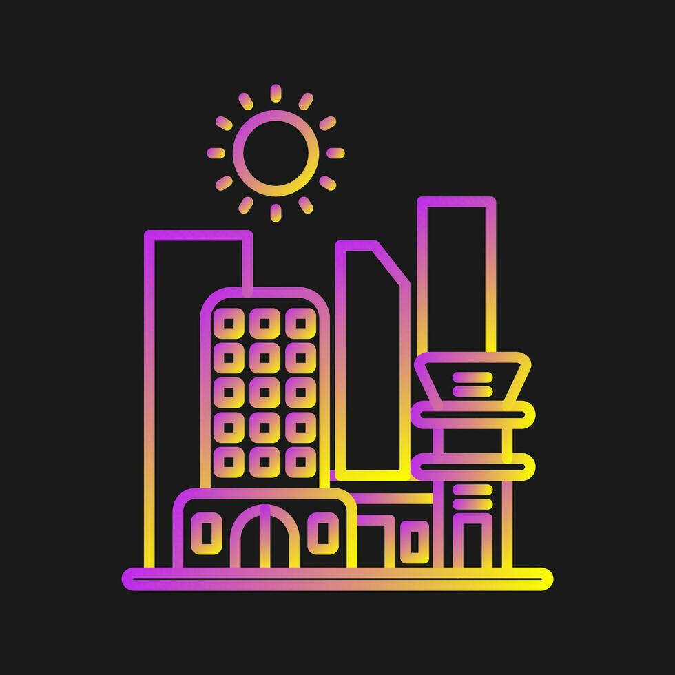 stadsbild vektor ikon
