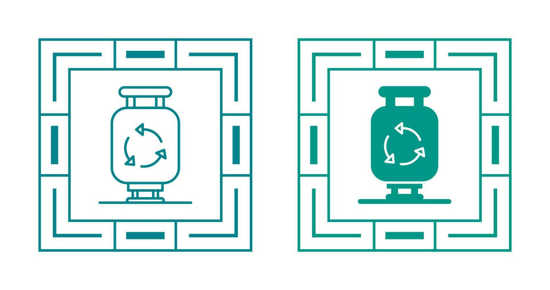 Vektorsymbol für Gasflaschen vektor