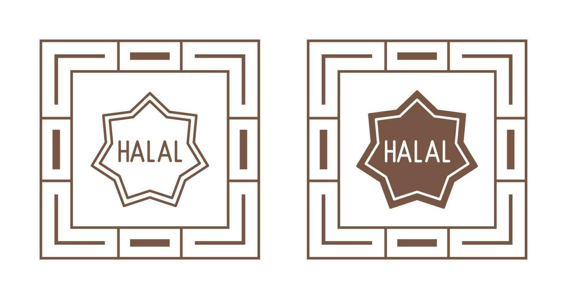 Symbol für Halal-Vektor vektor