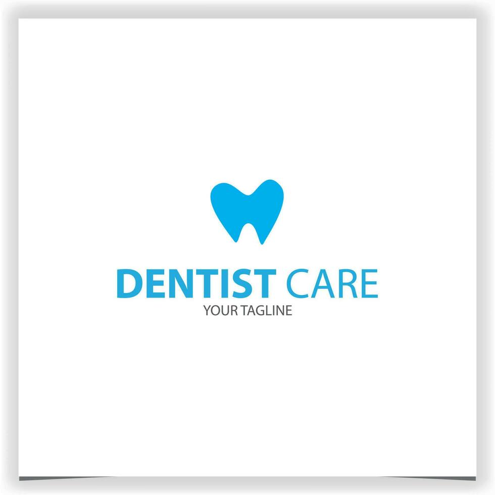 Zahnarzt Bedienung Zahn kieferorthopädisch Logo Prämie elegant Vorlage Vektor eps 10