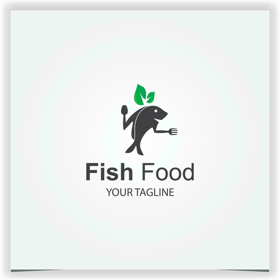 fisk mat restaurang logotyp design vektor illustration logotyp premie elegant mall vektor eps 10