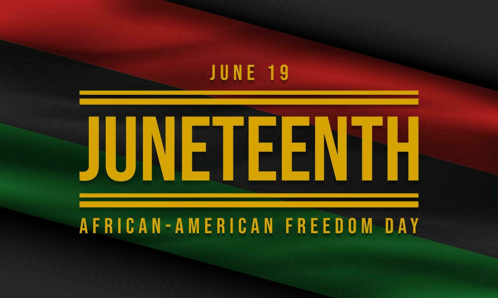 juneteenth frihetsdagen bakgrundsdesign. vektor illustration.