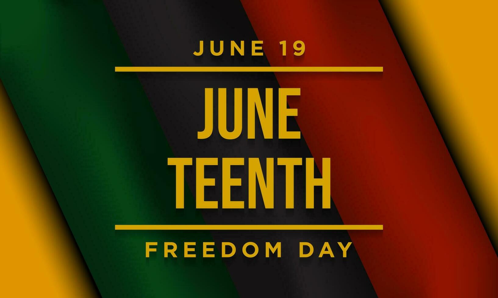 juneteenth frihetsdagen bakgrundsdesign. vektor