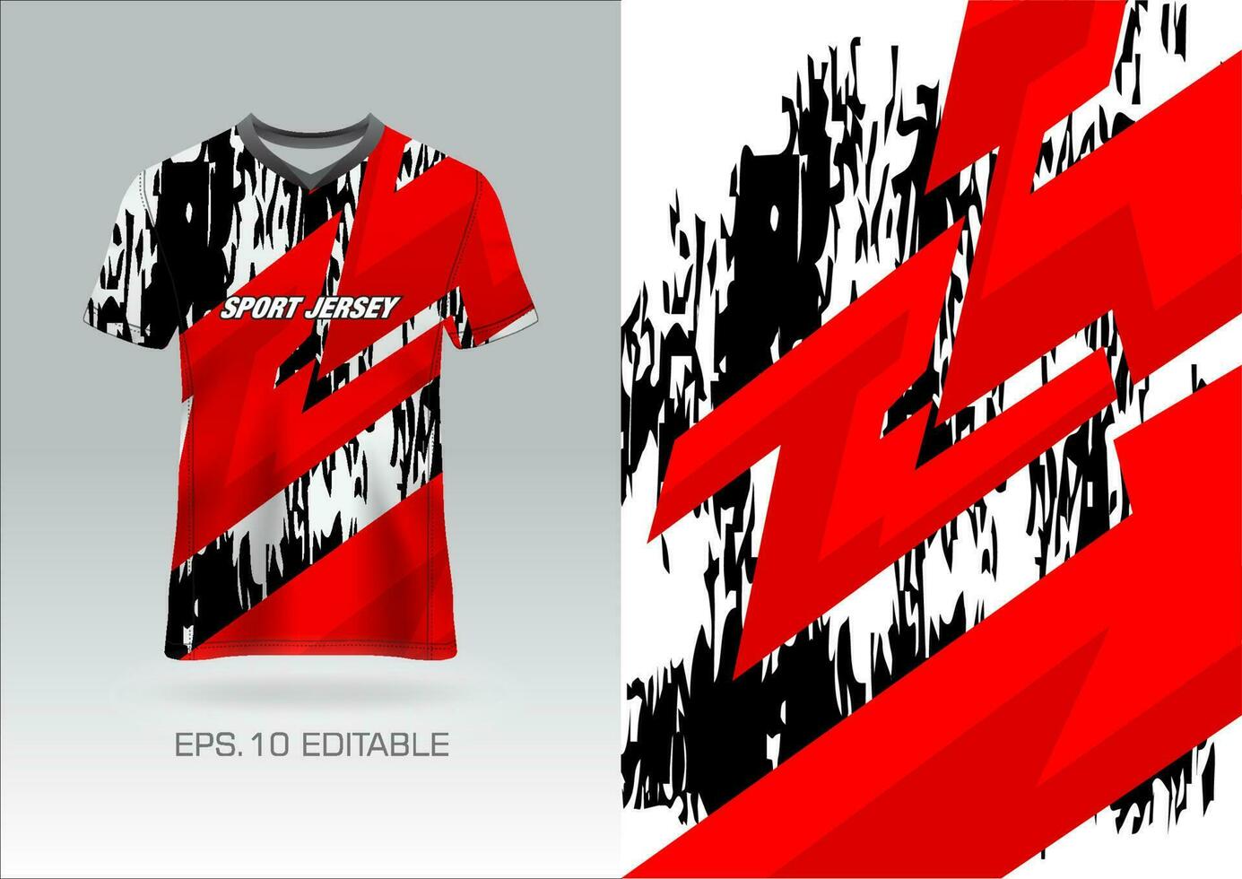 T-Shirt Sport abstrakt Textur Fußbal Design zum Rennen Fußball Spielen Moto-Cross Spielen vektor