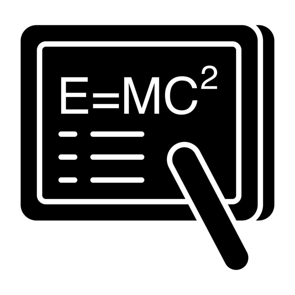 ein Icon-Design der Physikformel vektor