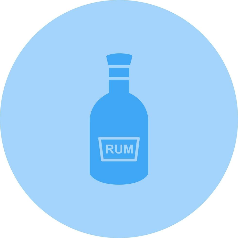 Flasche Rum-Vektor-Symbol vektor