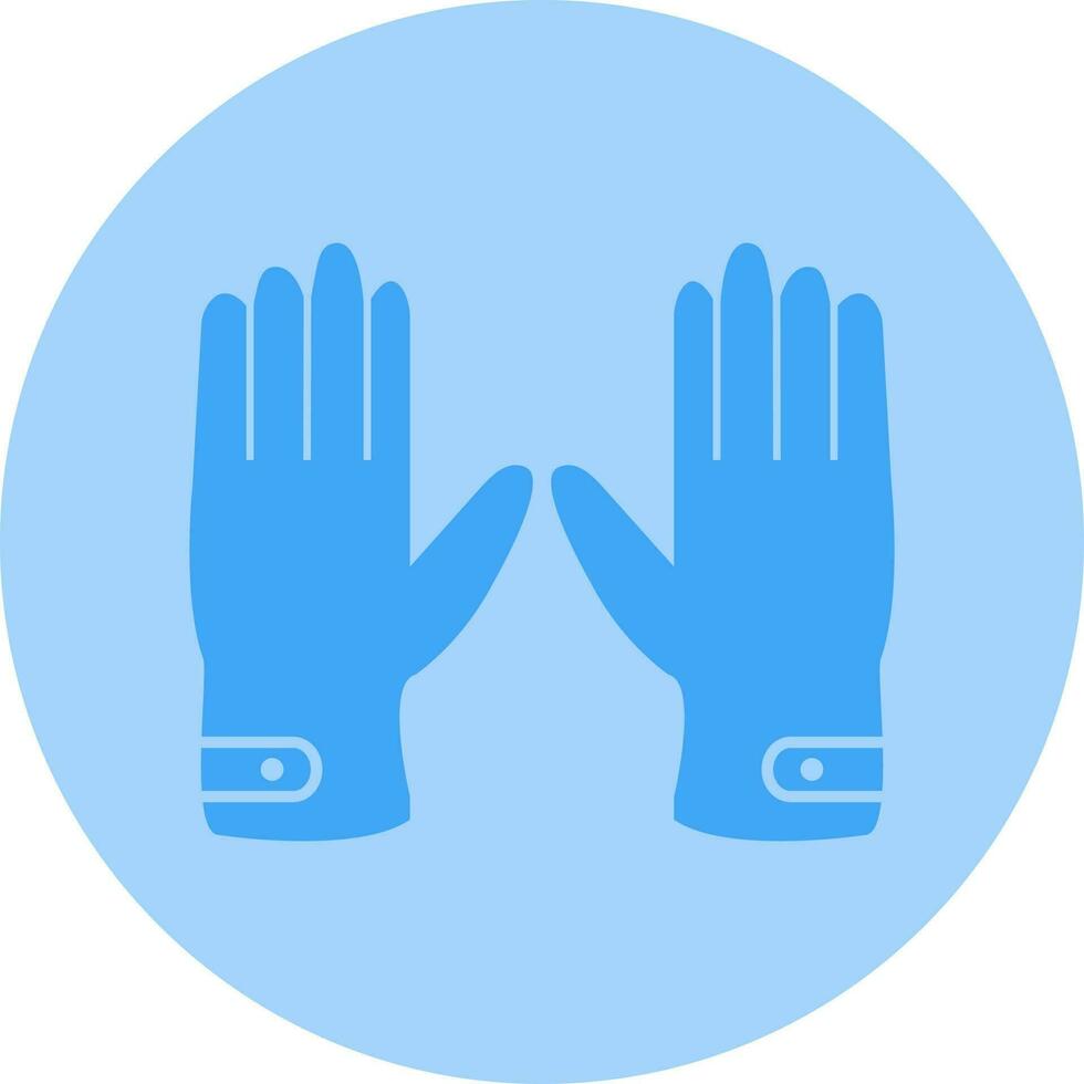 Vektorsymbol für Lederhandschuhe vektor