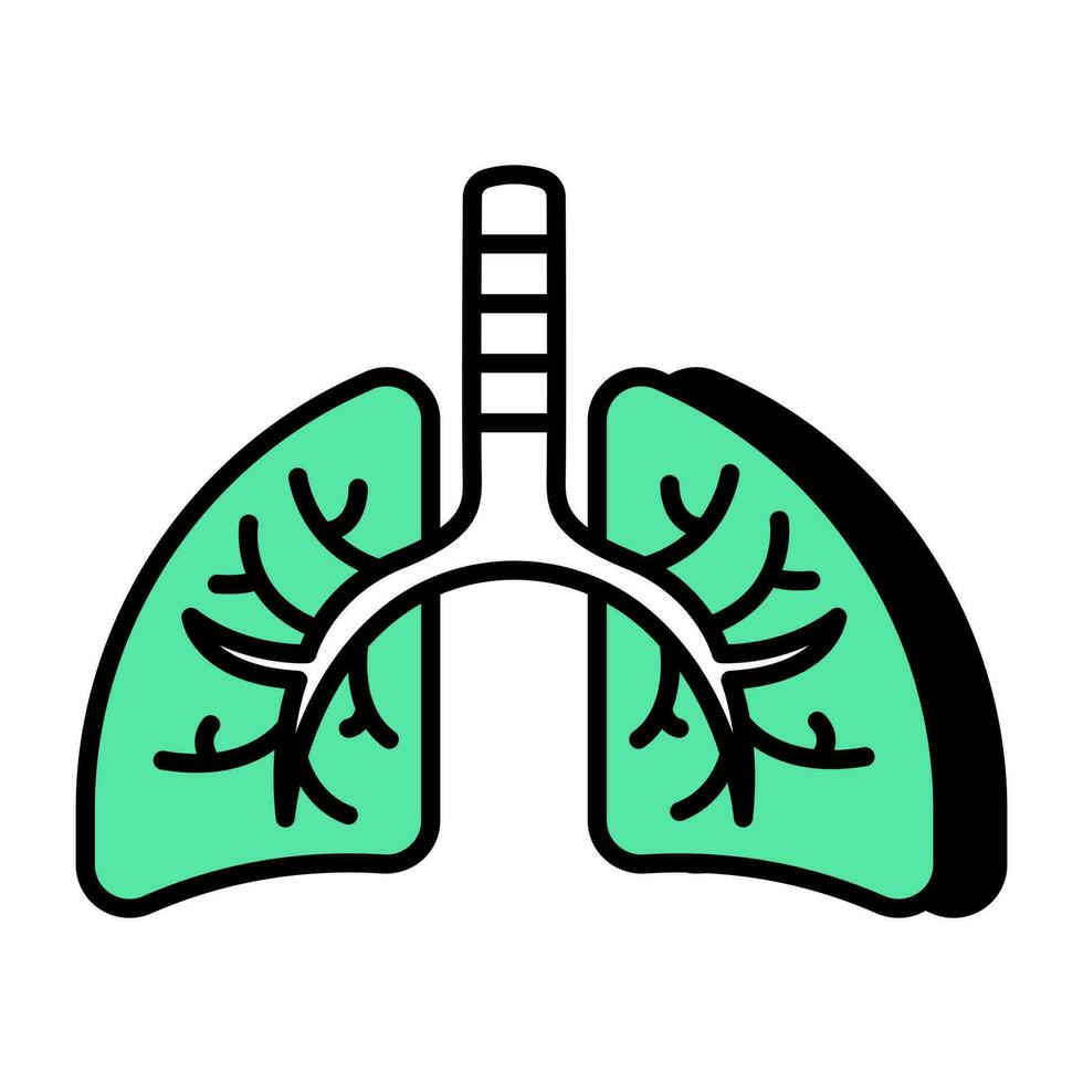 Premium-Download-Symbol der Lunge vektor