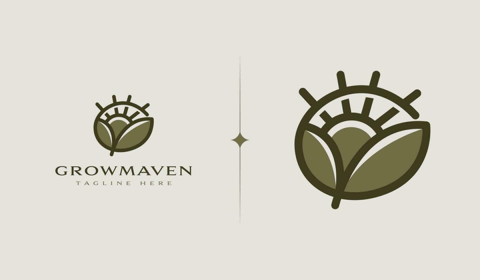 lantbruk bruka jordbruk skörd. universell kreativ premie symbol. vektor tecken ikon logotyp mall. vektor illustration