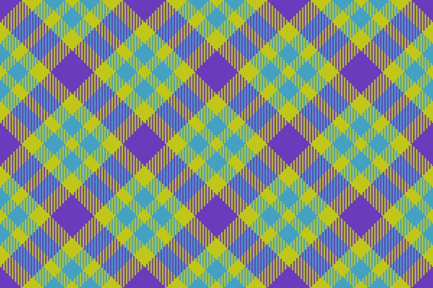 Plaid nahtlos Vektor. prüfen Muster Schottenstoff. Textil- Stoff Hintergrund Textur. vektor