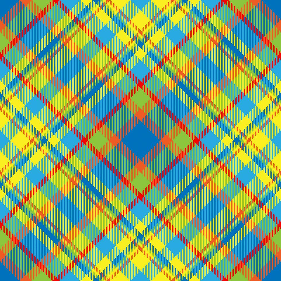 tartan schottland nahtloser karierter mustervektor. Retro-Hintergrundstoff. Vintage Check Farbe quadratische geometrische Textur. vektor