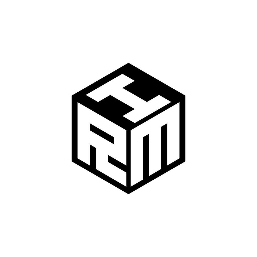 Rmi-Brief-Logo-Design in Abbildung. Vektorlogo, Kalligrafie-Designs für Logo, Poster, Einladung usw. vektor