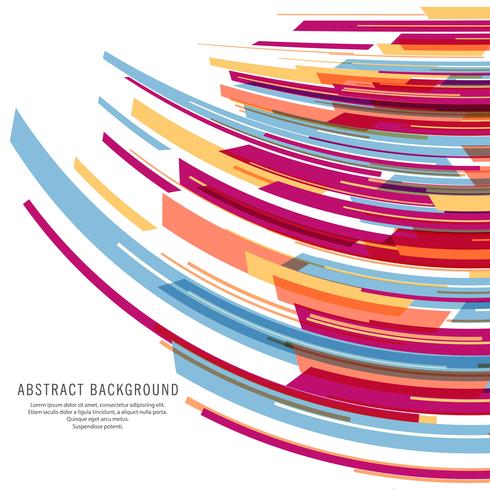 Moderna färgstarka linjer våg bakgrunds vektor