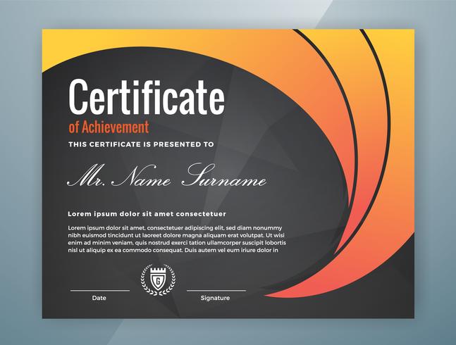 Mehrzweck Professional Certificate Template Design vektor