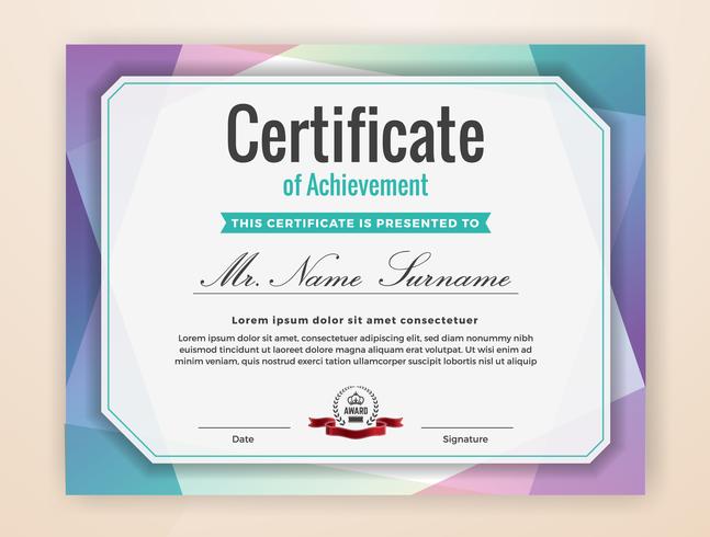 Mehrzweck Professional Certificate Template Design vektor