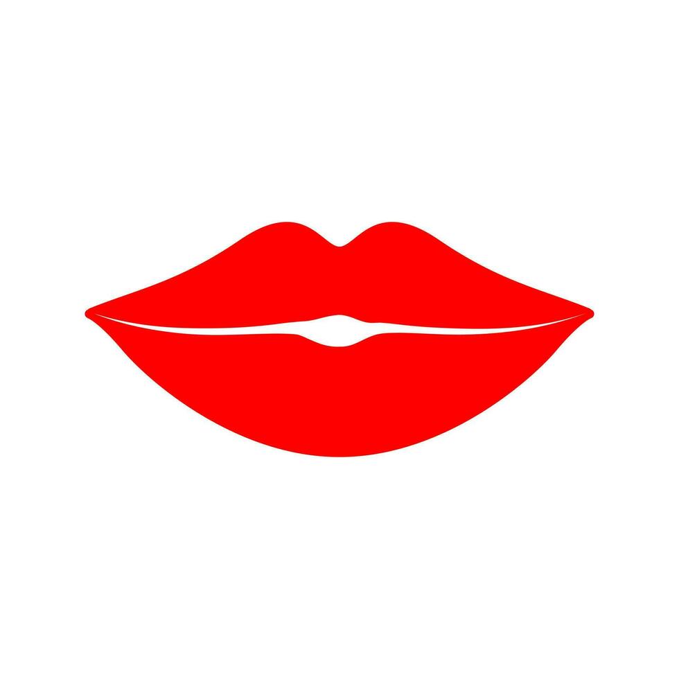 Lippen Vektor Symbol. Kuss Illustration unterzeichnen. Frau Symbol. Liebe Logo.