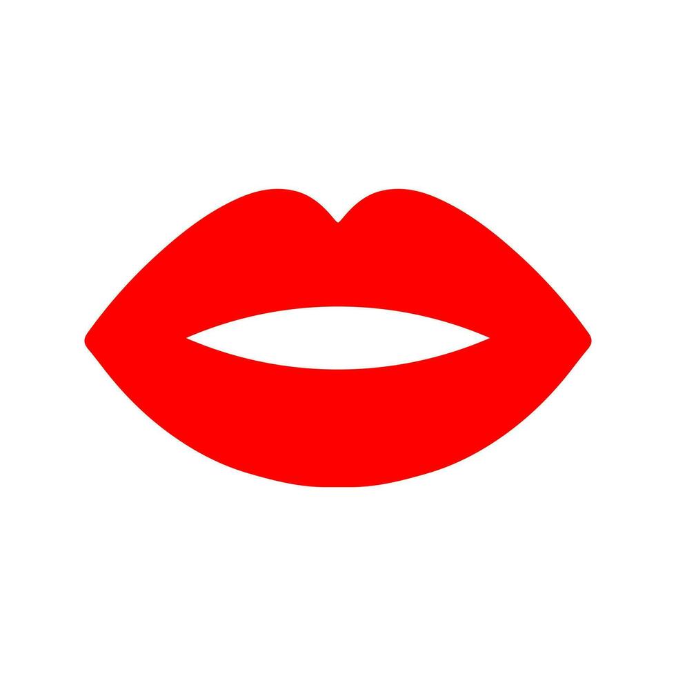 Lippen Vektor Symbol. Kuss Illustration unterzeichnen. Frau Symbol. Liebe Logo.