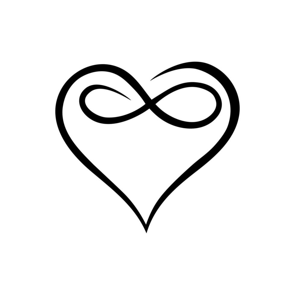 Jahrgang Herz Symbol Vektor Satz. Liebe Illustration Zeichen Sammlung. Romantik Symbol.