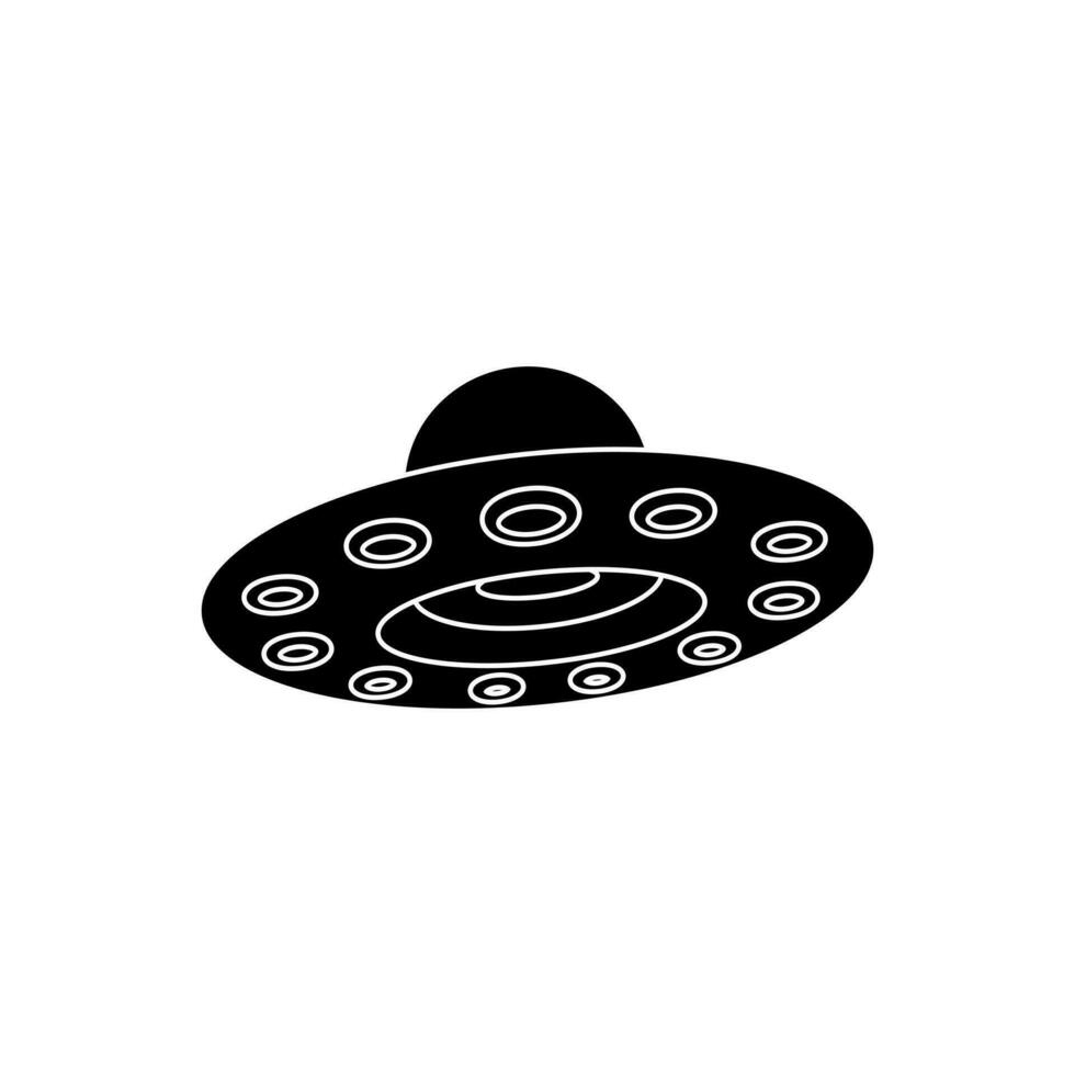 UFO Symbol Vektor Satz. Raumschiff Illustration Zeichen Sammlung. Außerirdischer Symbol.