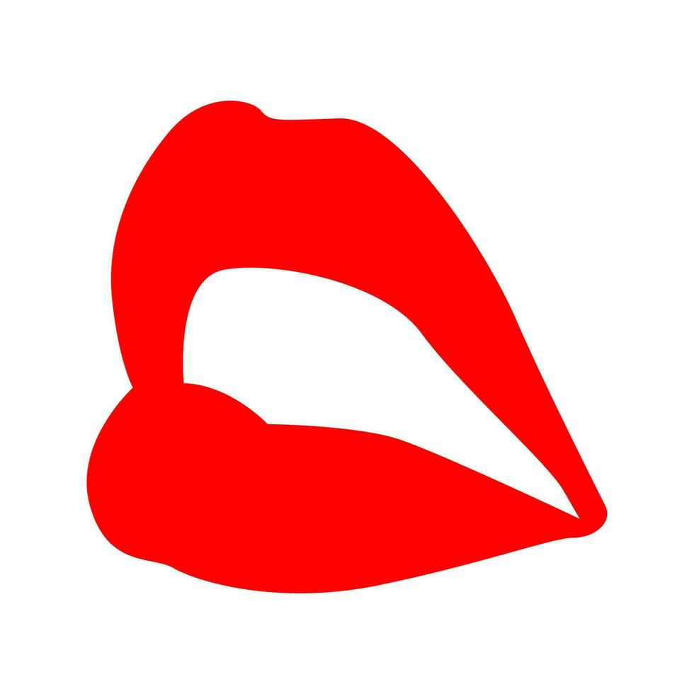 Lippen Vektor Symbol. Kuss Illustration unterzeichnen. Frau Symbol. Liebe Logo.