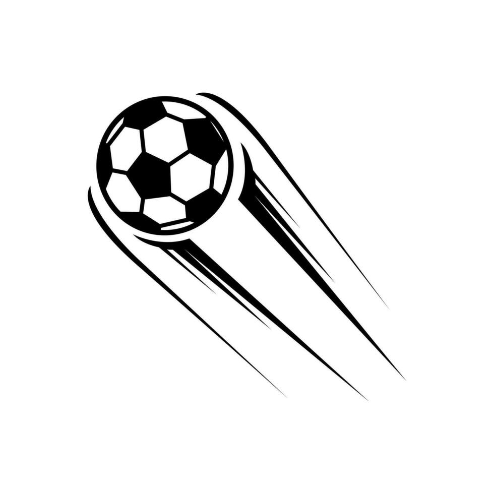 fotboll boll ikon vektor. fotboll sparka illustration tecken. mål symbol eller logotyp. vektor