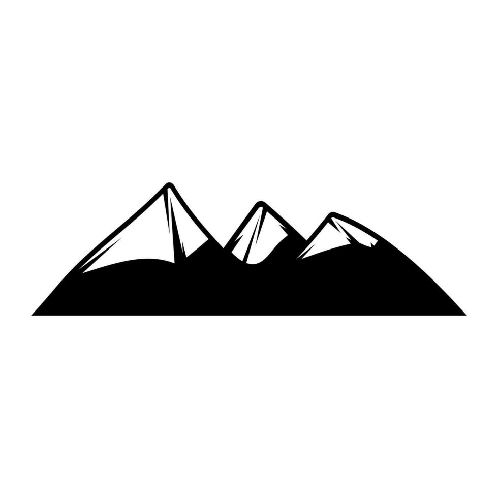 Berge Symbol Vektor. Wanderung Illustration unterzeichnen. wild Natur Symbol oder Logo. vektor