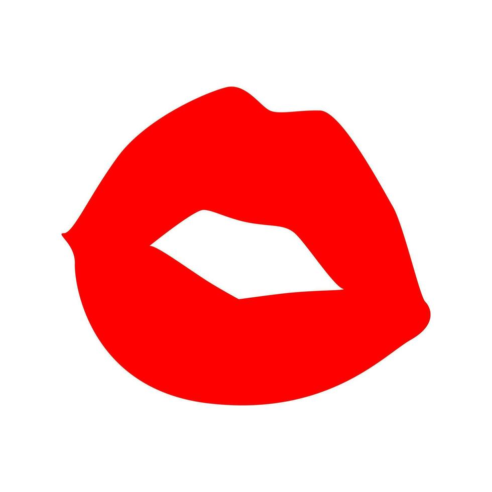 Lippen Vektor Symbol. Kuss Illustration unterzeichnen. Frau Symbol. Liebe Logo.