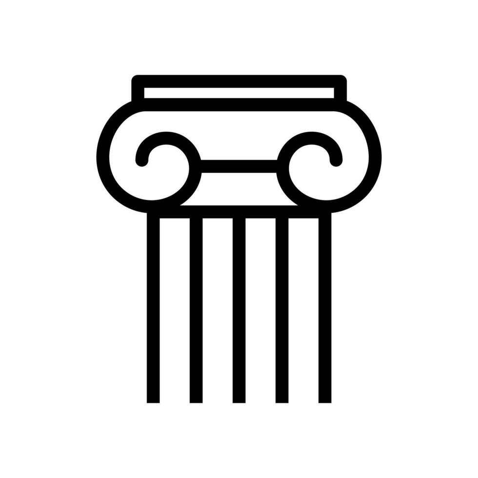 kolumn ikon vektor uppsättning. pelare illustration tecken samling. antiken symbol eller logotyp.