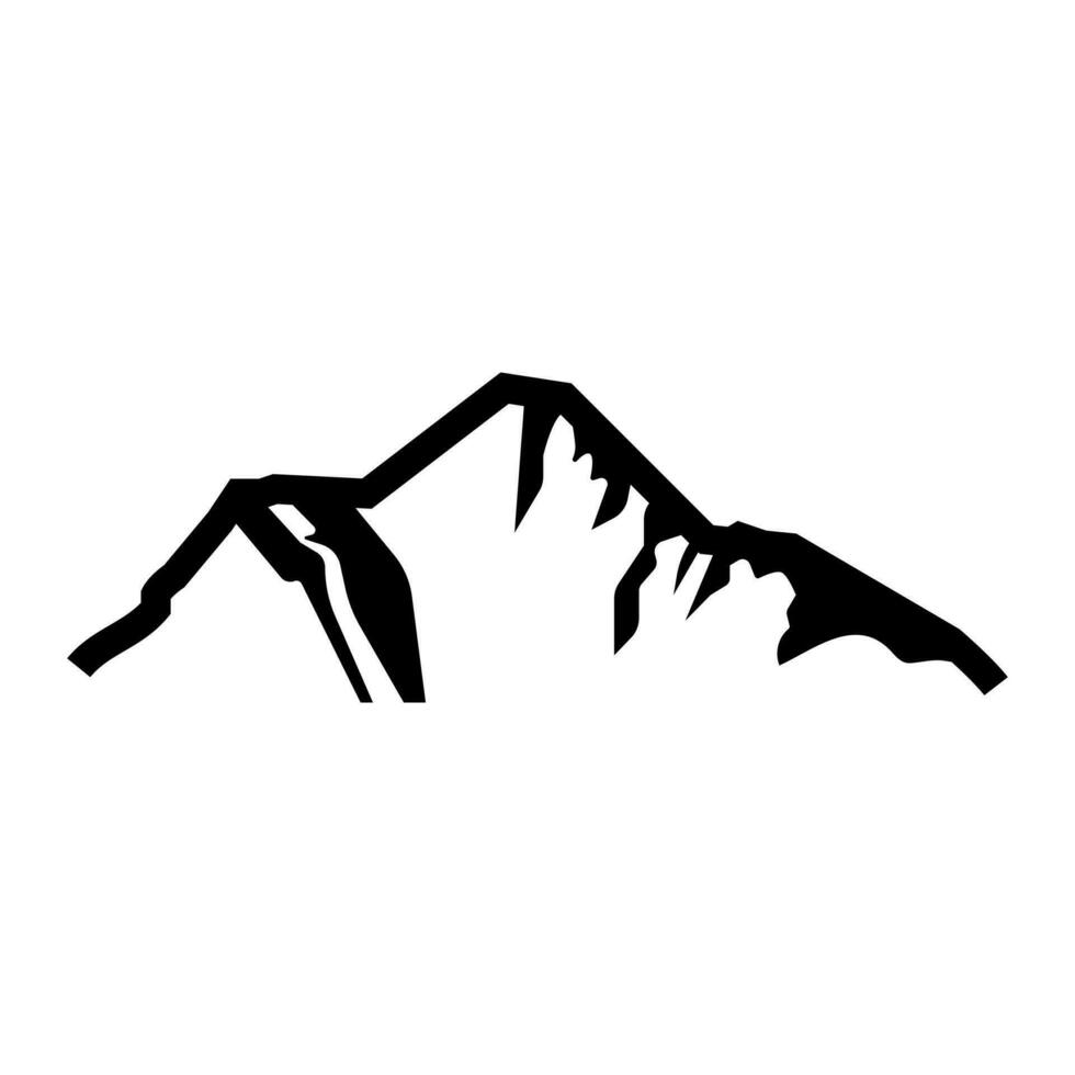 Berge Symbol Vektor. Wanderung Illustration unterzeichnen. wild Natur Symbol oder Logo. vektor
