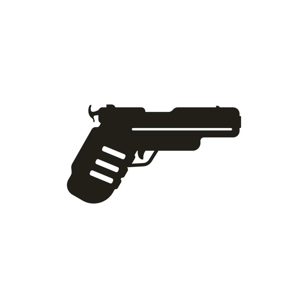 pistol logotyp vektor