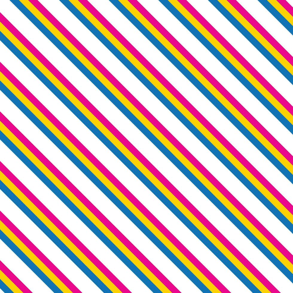 abstrakt modern rosa gul blå diagonal rand rader mönster. vektor