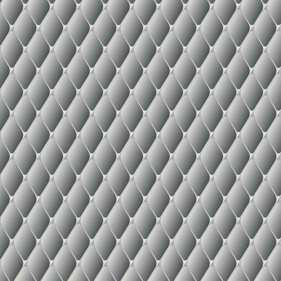 abstrakt geometrisch Silber Gradient Rhombus Muster. vektor