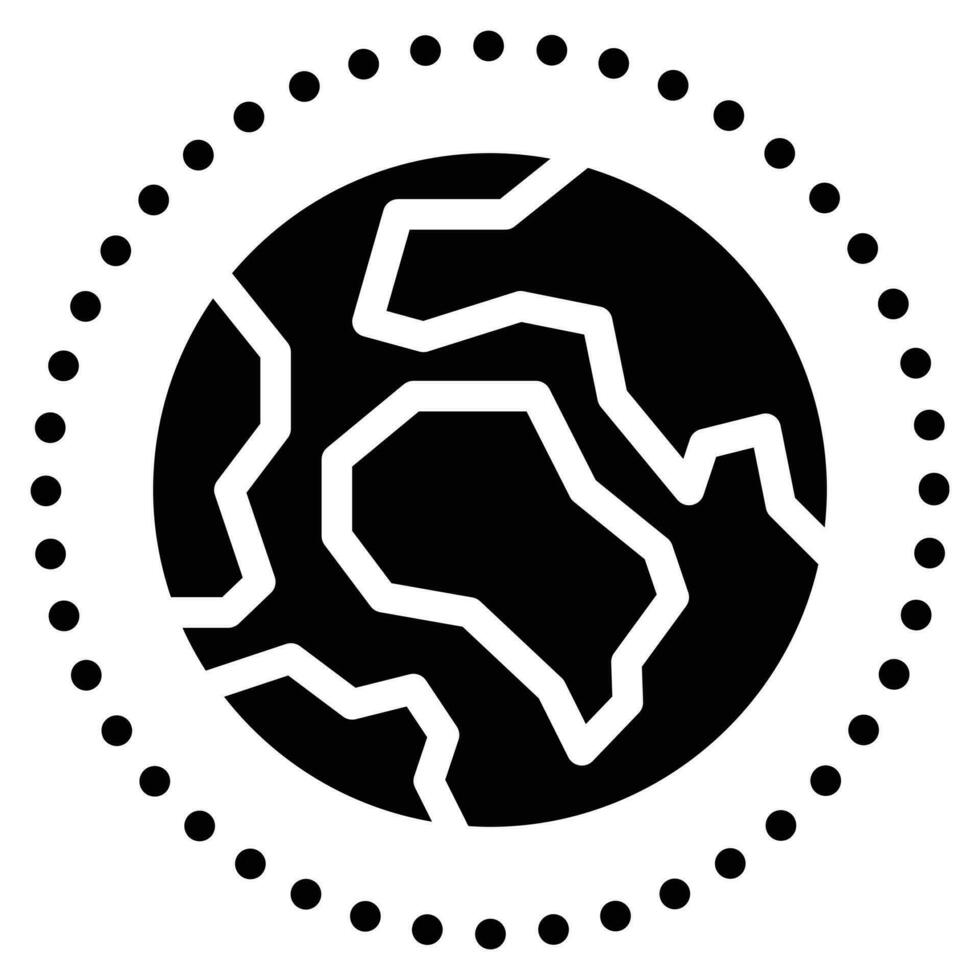 Planet Erde Symbol Zeichen Symbol Grafik Vektor Illustration