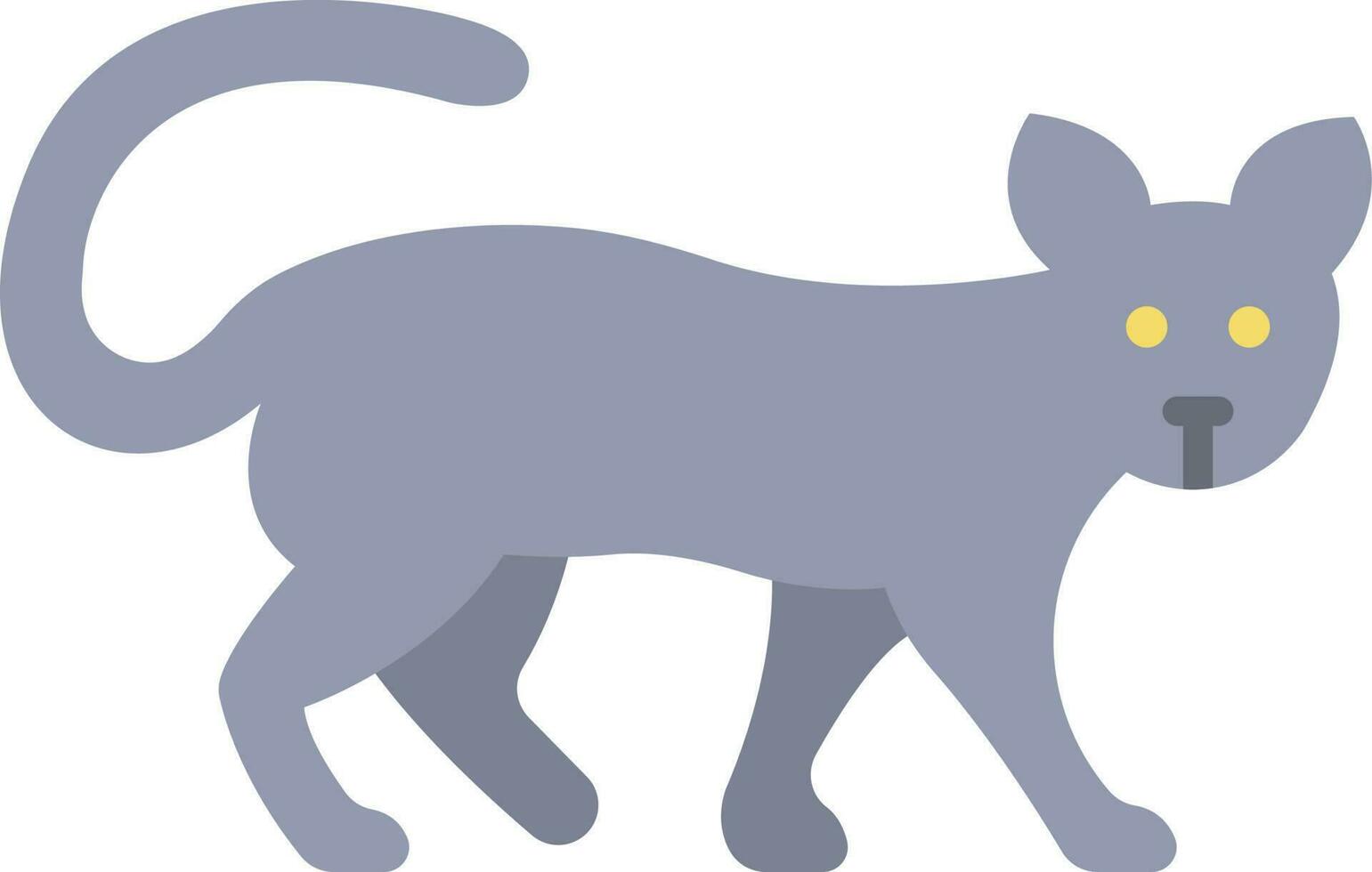 Katze Symbol Vektor Bild. geeignet zum Handy, Mobiltelefon Apps, Netz Apps und drucken Medien.