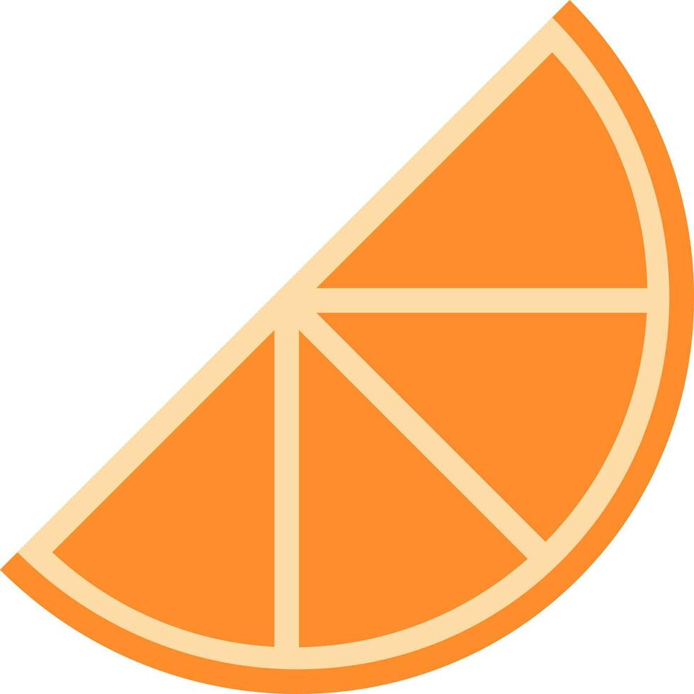 Orange Scheibe Symbol Vektor Bild. geeignet zum Handy, Mobiltelefon Apps, Netz Apps und drucken Medien.
