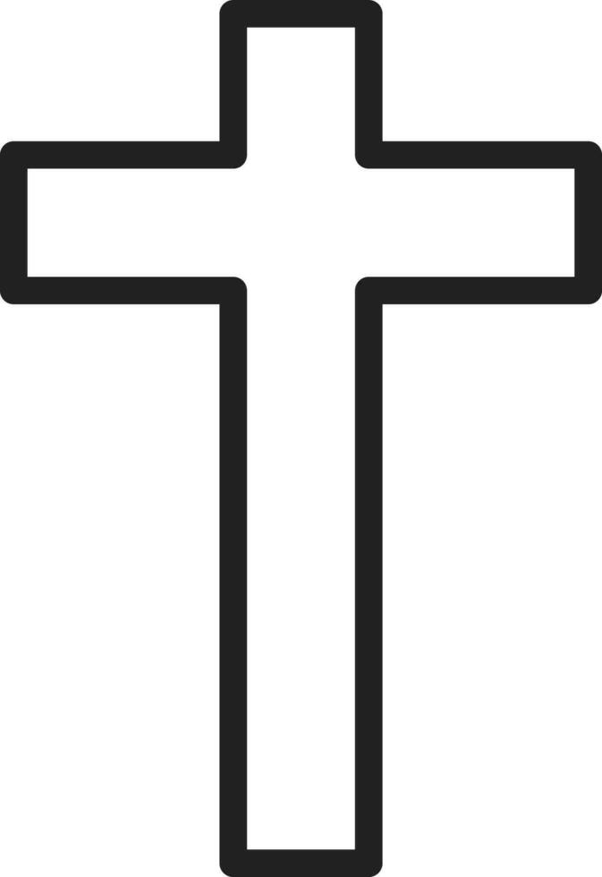 Latein Kreuz Symbol Vektor Bild. geeignet zum Handy, Mobiltelefon Apps, Netz Apps und drucken Medien.